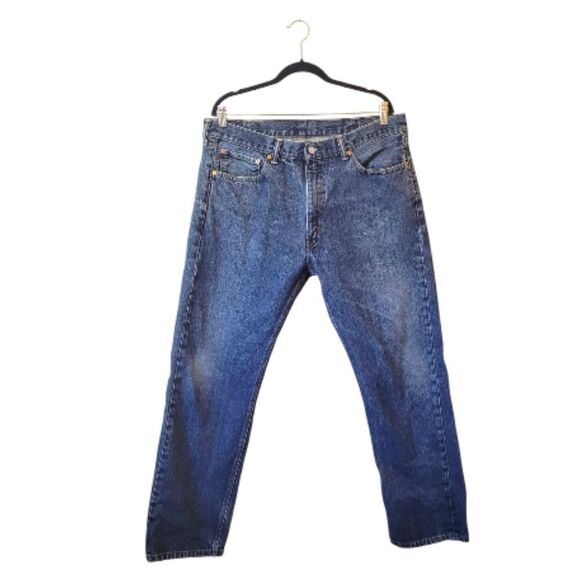 Levi's Dark Wash Regular Fit Straight Leg 505 Jeans Size 38x32